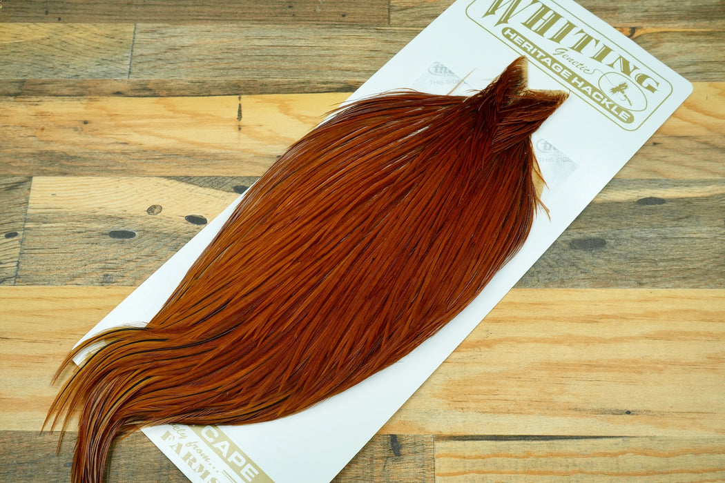 Whiting Heritage Hackle Grade 2 Brown Cape #0026