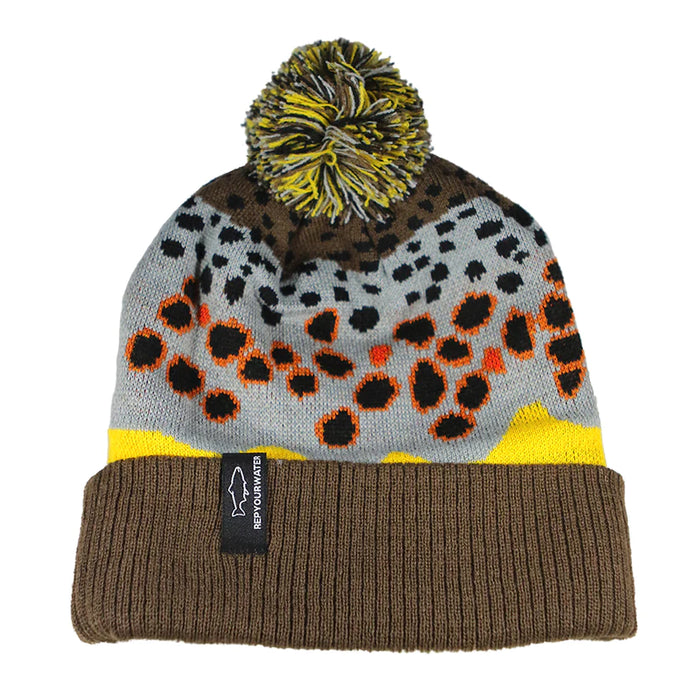 Rep Your Water Brown Trout Skin 2.0 Knit Hat