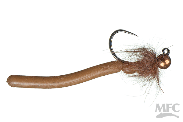 Jig Wonky Worm - Brown
