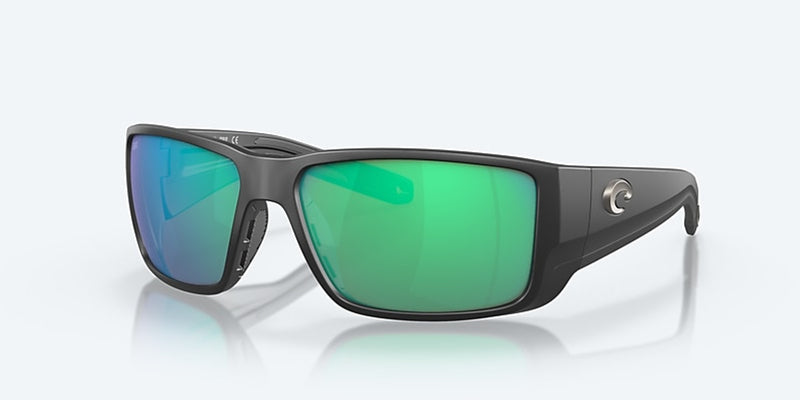 Costa Blackfin Pro Sunglasses - Matte Black w/ Green Mirror 580G Lens