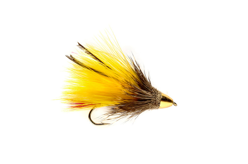 Conehead Marabou Muddler - Yellow