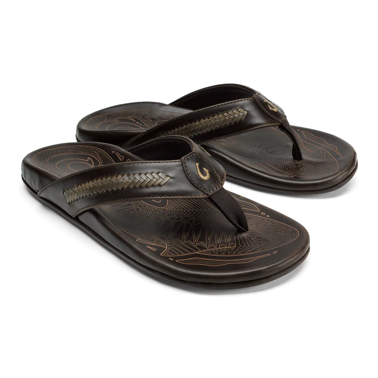 Olukai Men's Mea Ola Mano Leather Sandals