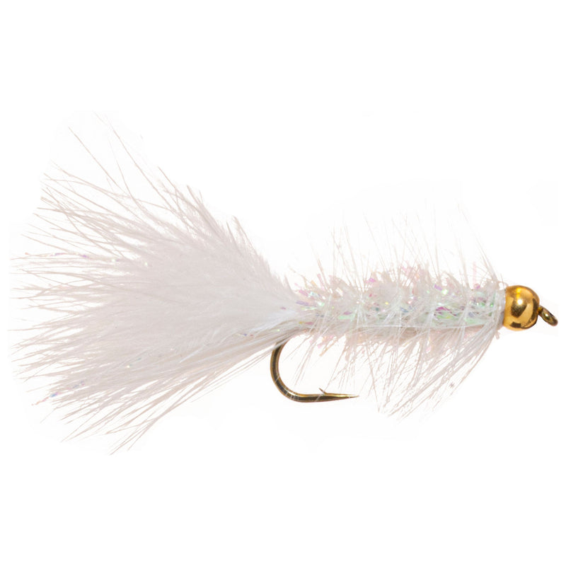 Beadhead Crystal Bugger - White