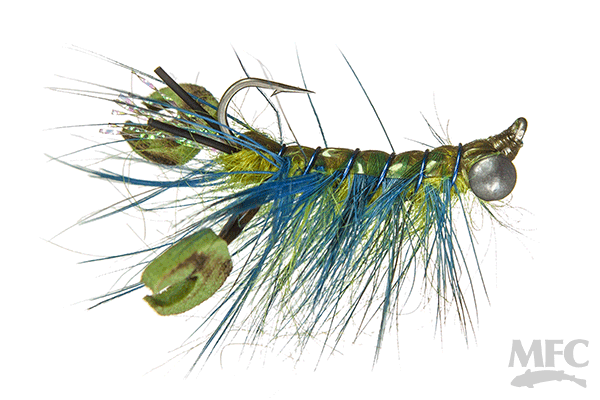 Ritt's Fighting Crawfish - Olive/Blue