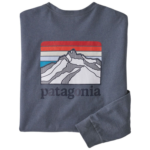 Patagonia Line Logo Ridge Responsibili-Tee LS Plume Grey Image 01