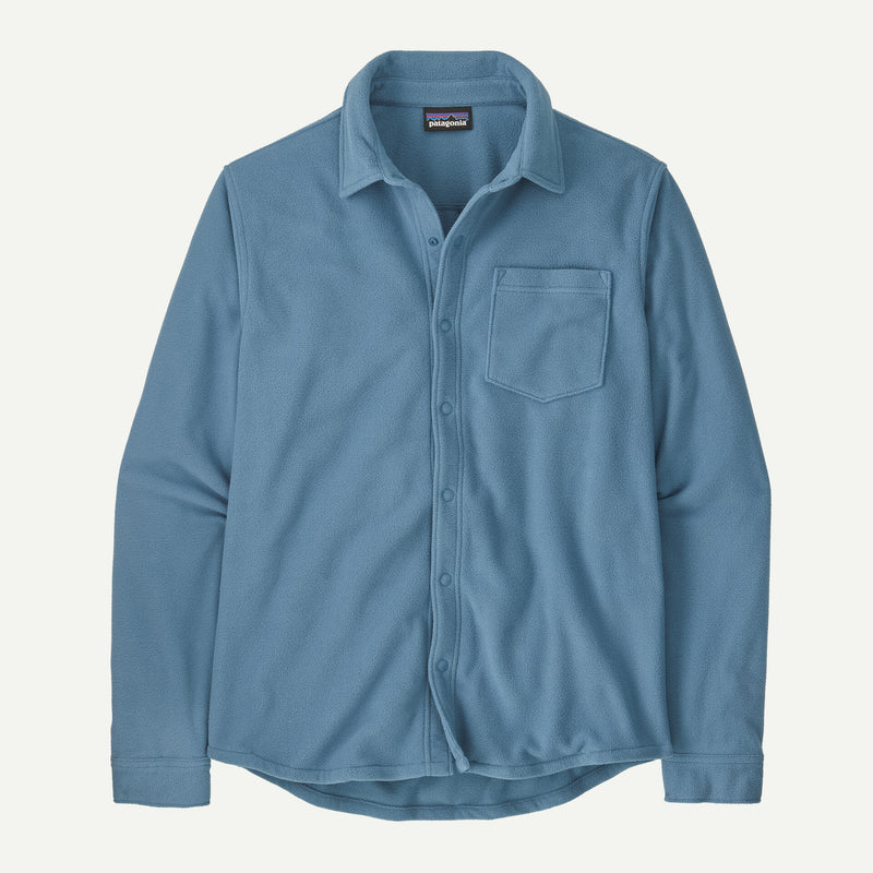 Patagonia Men's Micro D Fleece Shirt Still Blue