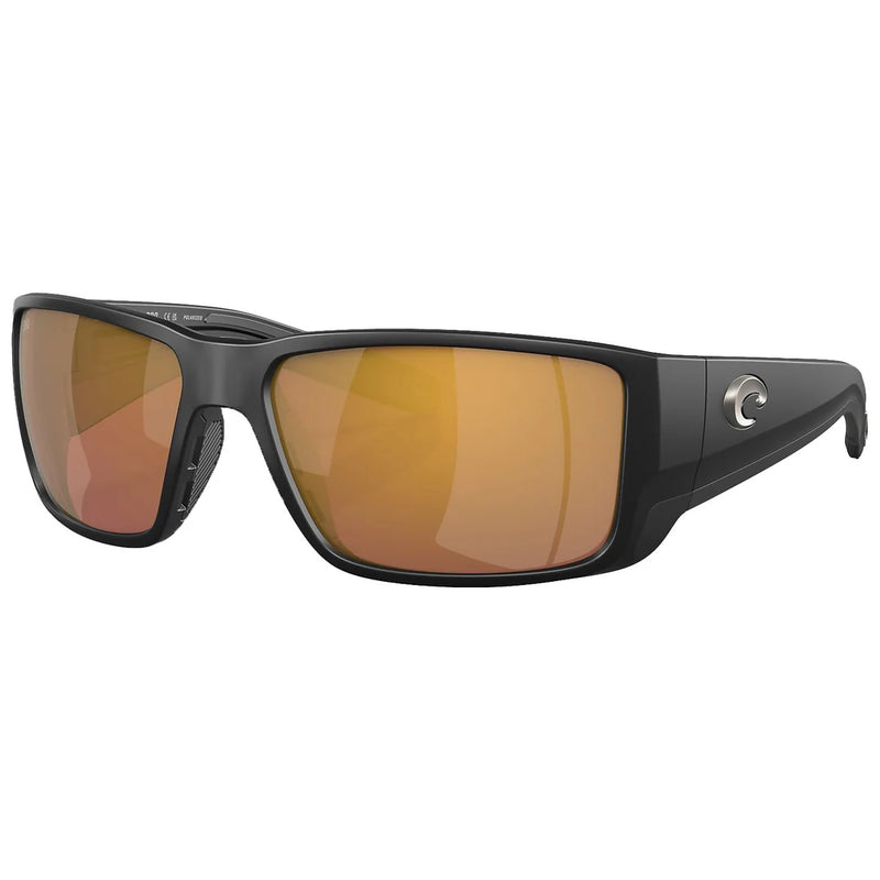 Costa Blackfin Pro Sunglasses - Matte Black w/ Gold Mirror 580G Lens