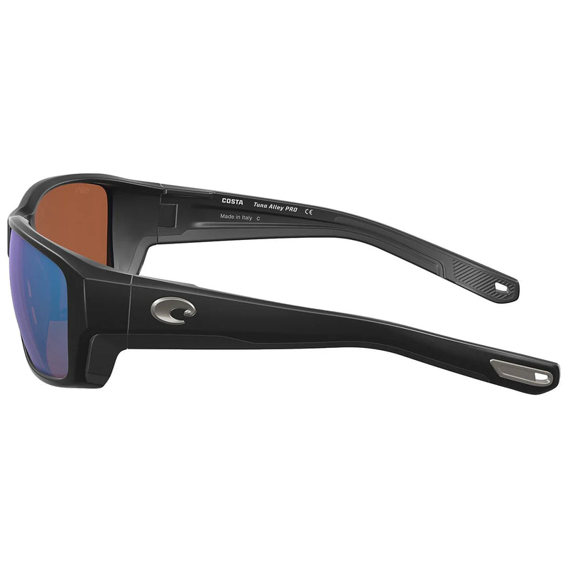 Costa Tuna Alley Pro Sunglasses - Matte Black w/ Green Mirror 580G Lens