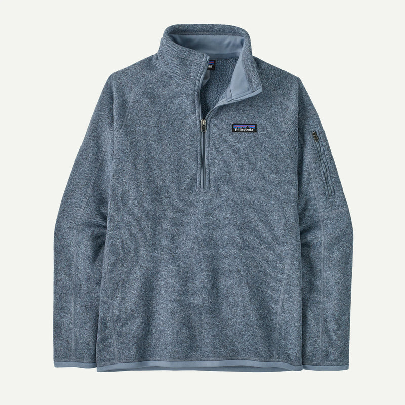 Patagonia Women's Better Sweater 1/4 Zip Sale Barnacle Blue