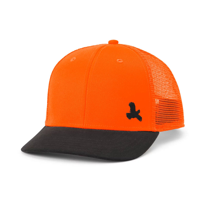 Orvis Blaze Orange Waxed Brim Mesh Cap