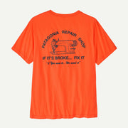 Patagonia Men's Repair Shop T Shirt Orange Peel