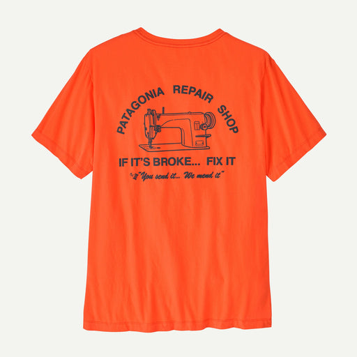 Patagonia Men's Repair Shop T Shirt Orange Peel