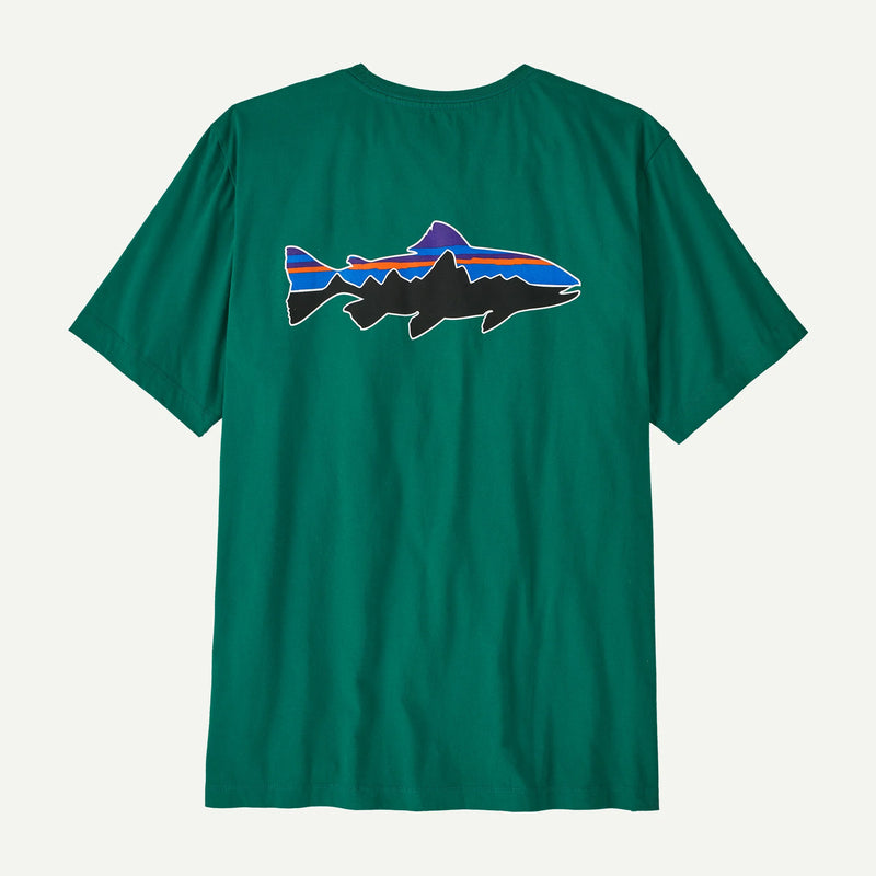 Patagonia Men's Fitz Roy Trout T Shirt Gem Green