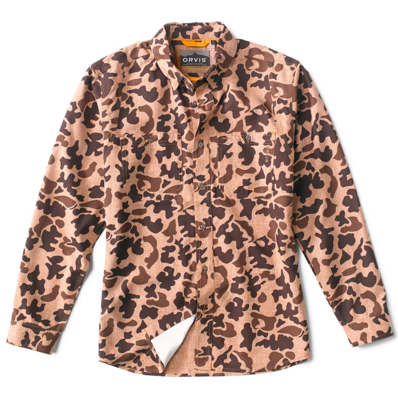 Orvis Men's Tech Chambray 1971 Camo Long-Sleeve Work Shirt