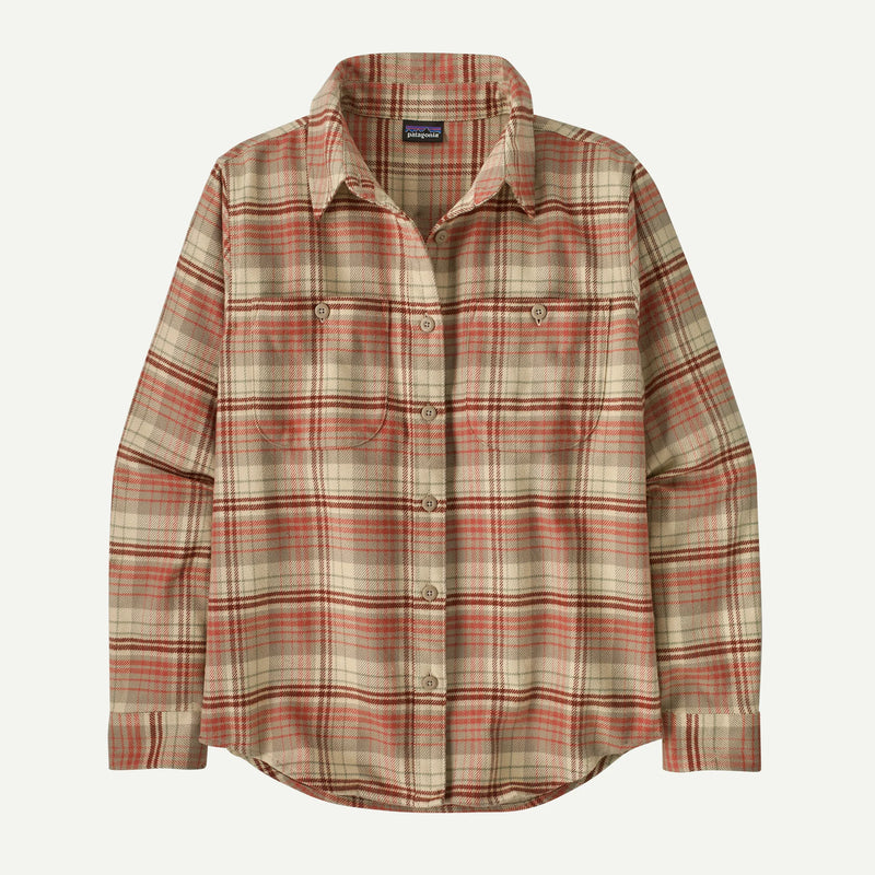Patagonia Women's Fjord Flannel Sale River Plaid Potters Red