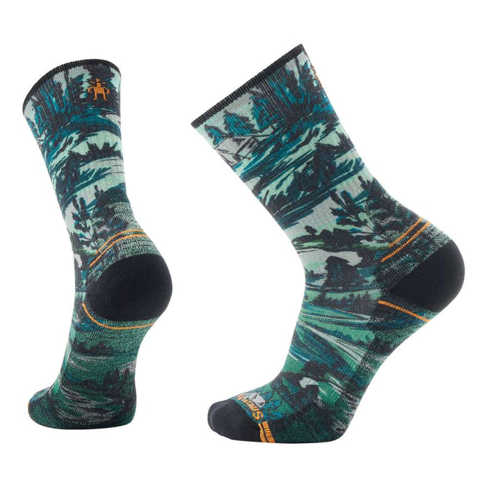 Smartwool Hike Light Cushion Campground Print Crew Socks