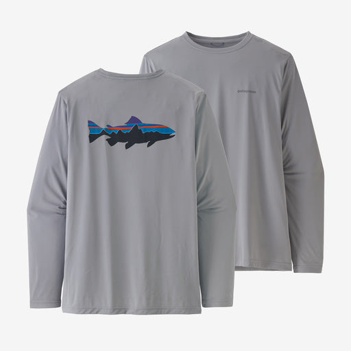 Patagonia Men's Capilene Cool Daily Long Sleeve Fish Graphic Shirt