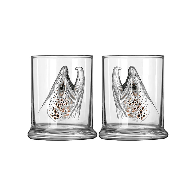 Rep Your Water Rising Brown Old Fashioned Glass