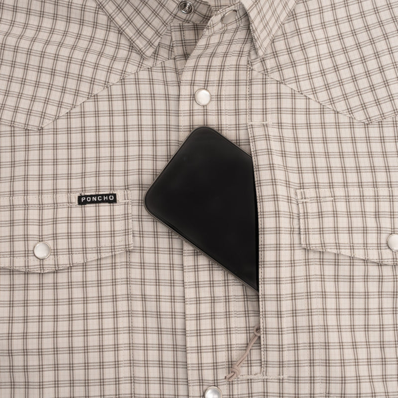 Poncho Men's Western Short Sleeve Shirt The Childress