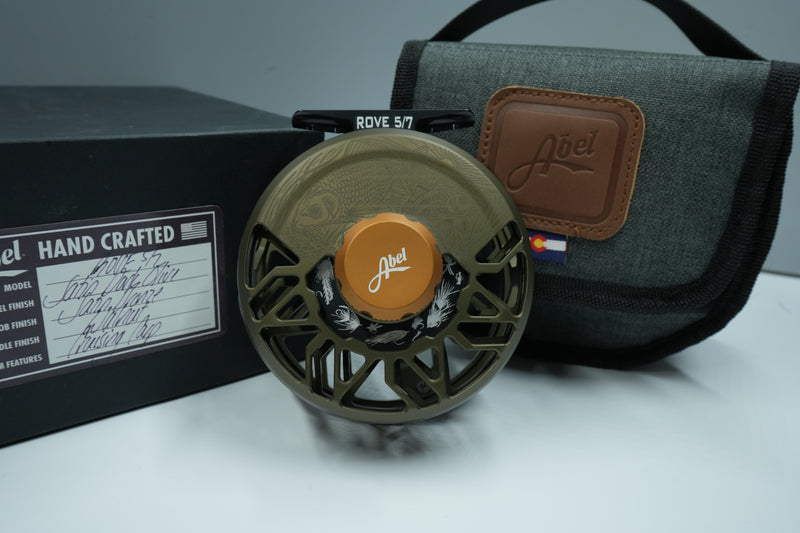 Used / Like New Abel Rove 5/7 Custom Engraved Fly Reel
