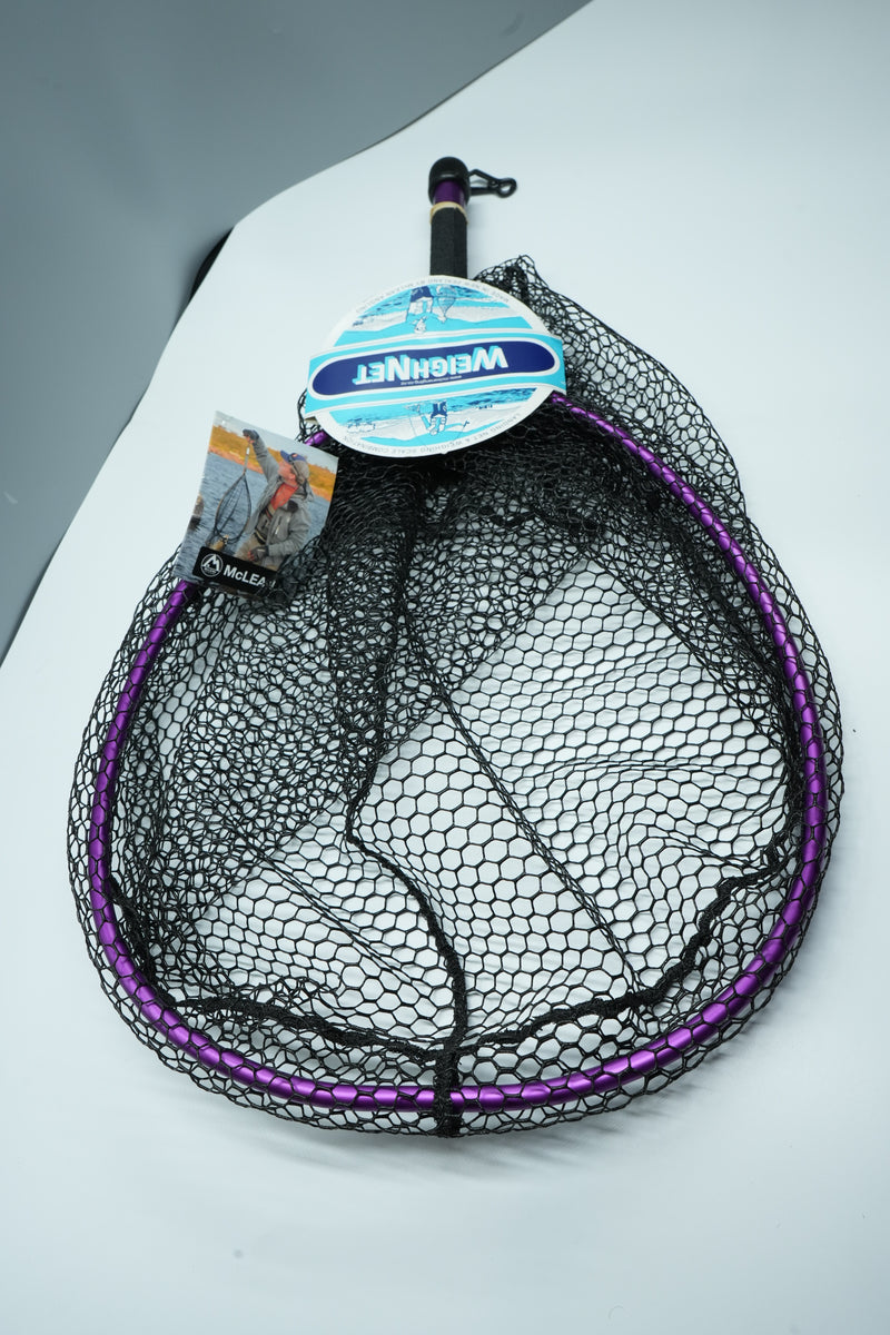 Used Mclean R111 Short Handle Weigh Net - Purple