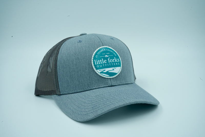 LFO Trucker Hat Heather Grey Light Grey Patch