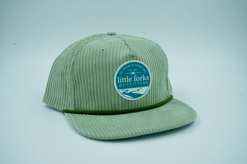 LFO Corduroy Rope Hat Washed Green Patch
