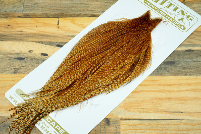 Whiting Heritage Grade 1 Dark Barred Ginger Cape #0081