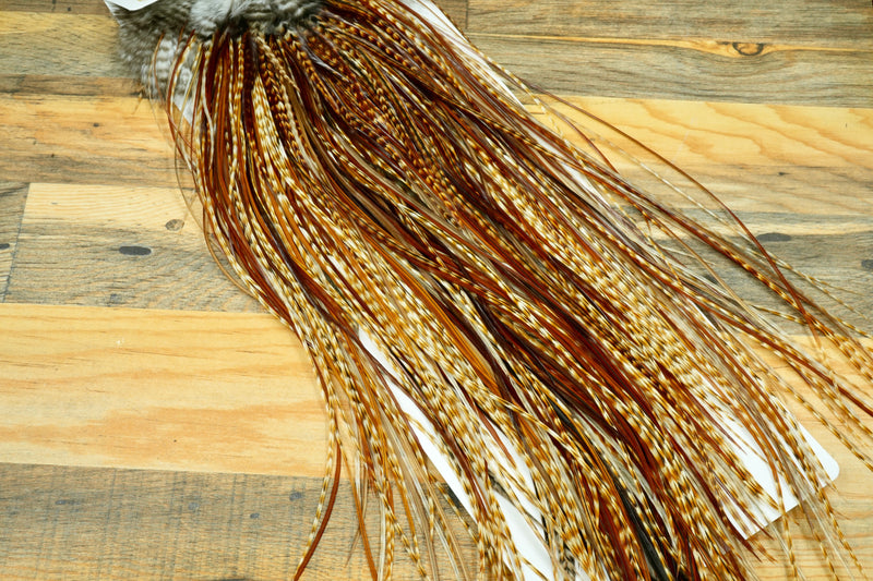 Whiting Heritage Grade 2 Dark Barred Ginger Saddle #0031
