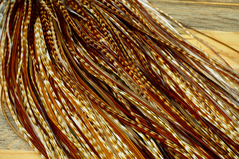 Whiting Heritage Grade 2 Dark Barred Ginger Saddle #0031