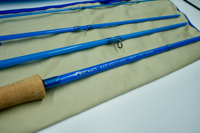 Used Echo Bad Ass Glass 8' 8wt 4pc Fly Rod