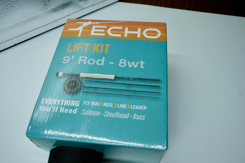 Used Echo Lift Kit 9' 8wt 4pc Fly Rod Kit