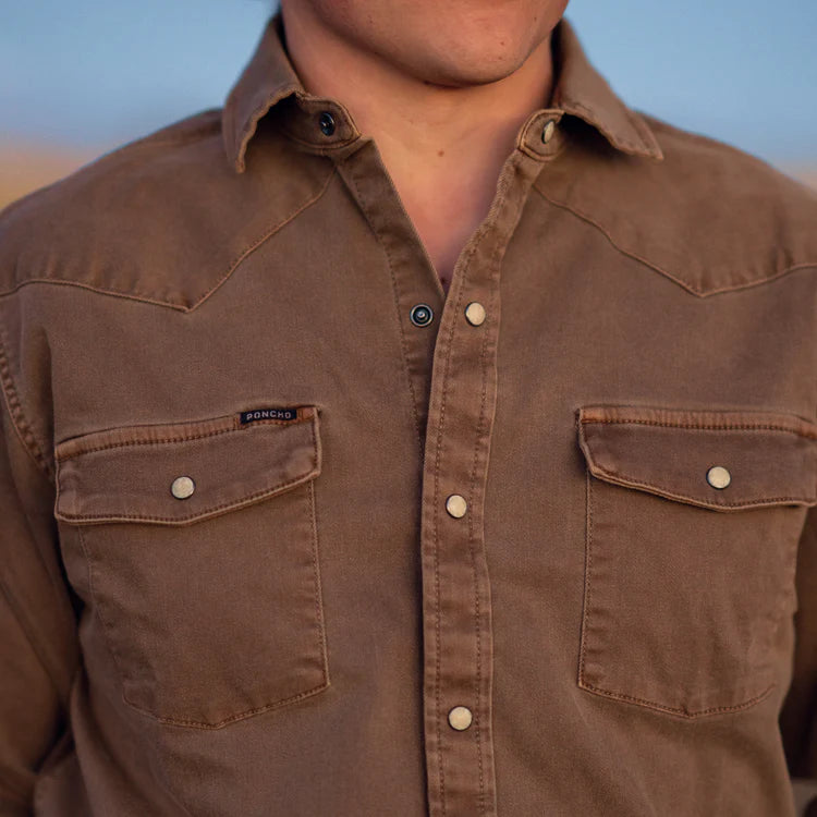 Poncho Men's Denim Shirt The Cotulla