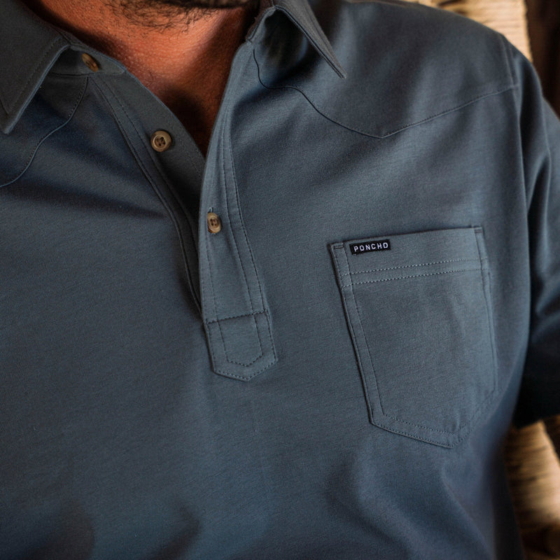 Poncho Men's Field Polo The Dinner Bell