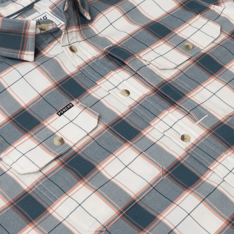 Poncho Men's Flannel Shirt The Half Moon