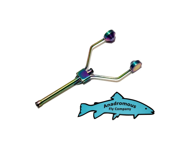 Anadromous Fly Company Midge Bobbin - Titanium Rainbow