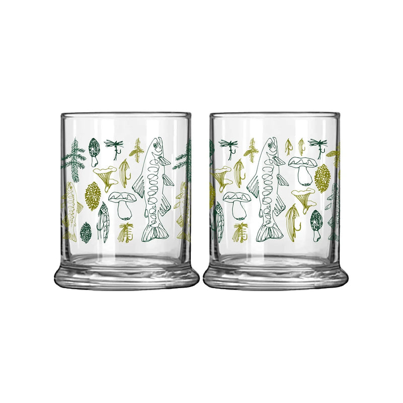 Rep Your Water Spring Forest Lowball Glass