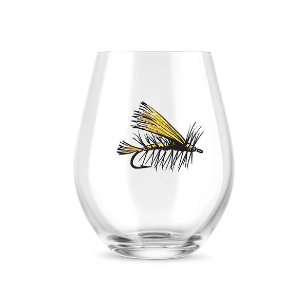 Rep Your Water Stimi Stemless Wine Glass - Metallic Print