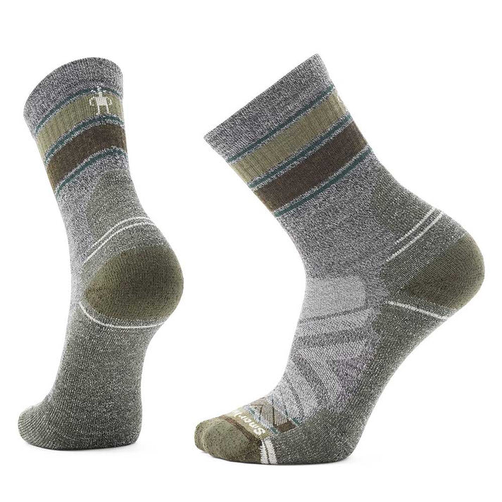 Smartwool Hike Light Cushion Striped Mid Crew Socks