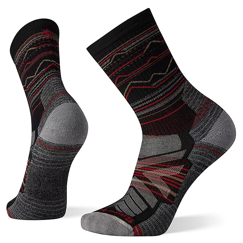 Smartwool Performance Hike Light Cushion Mountain Range Pattern Crew