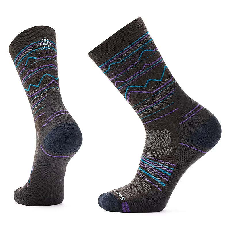 Smartwool Performance Hike Light Cushion Mountain Range Pattern Crew