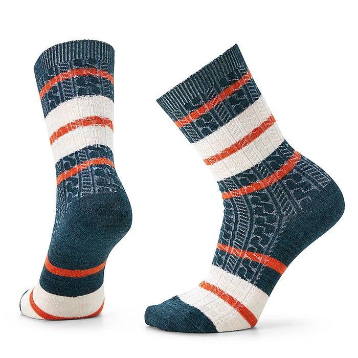 Smartwool Women's Everyday Striped Cable Crew Socks