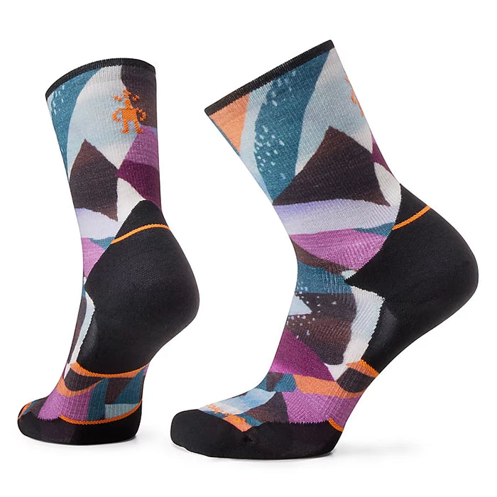 Smartwool Women's Athlete Edition Run Mosaic Pieces Print Crew Socks