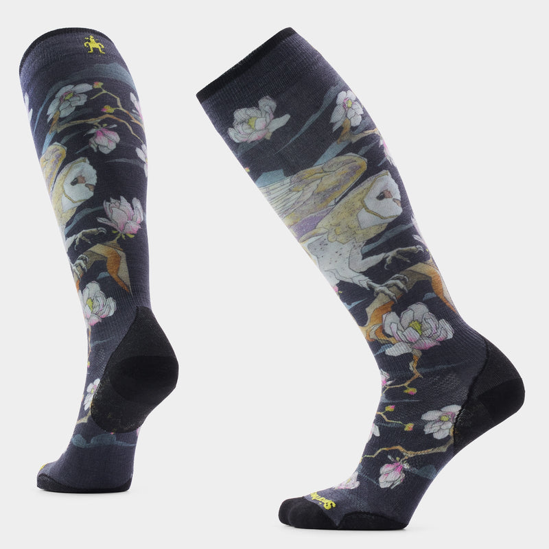 Smartwool Women's Ski Zero Cushion Nightwatcher Print OTC Socks