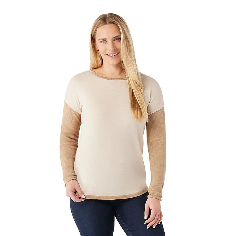 Smartwool Women's Shadow Pine Colorblock Crew Sweater