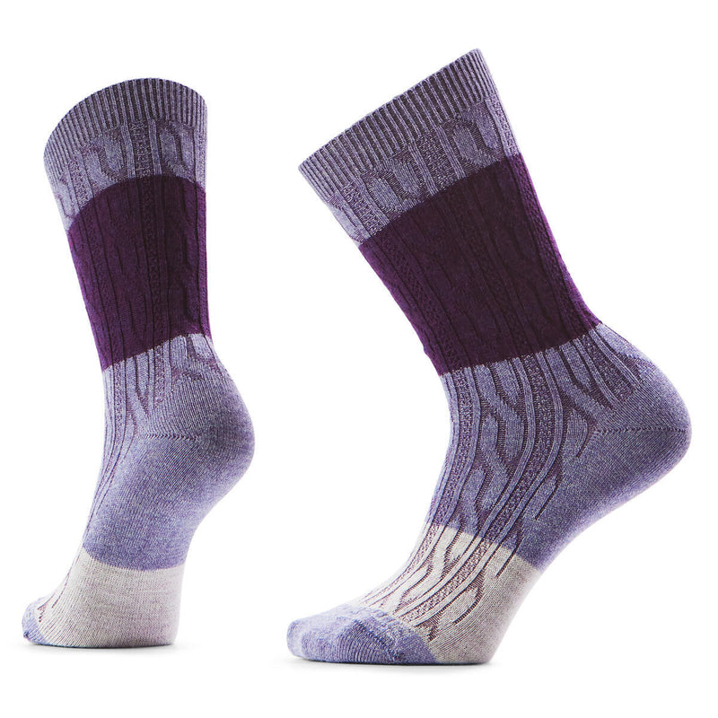 Smartwool Women's Everyday Color Block Cable Crew Socks