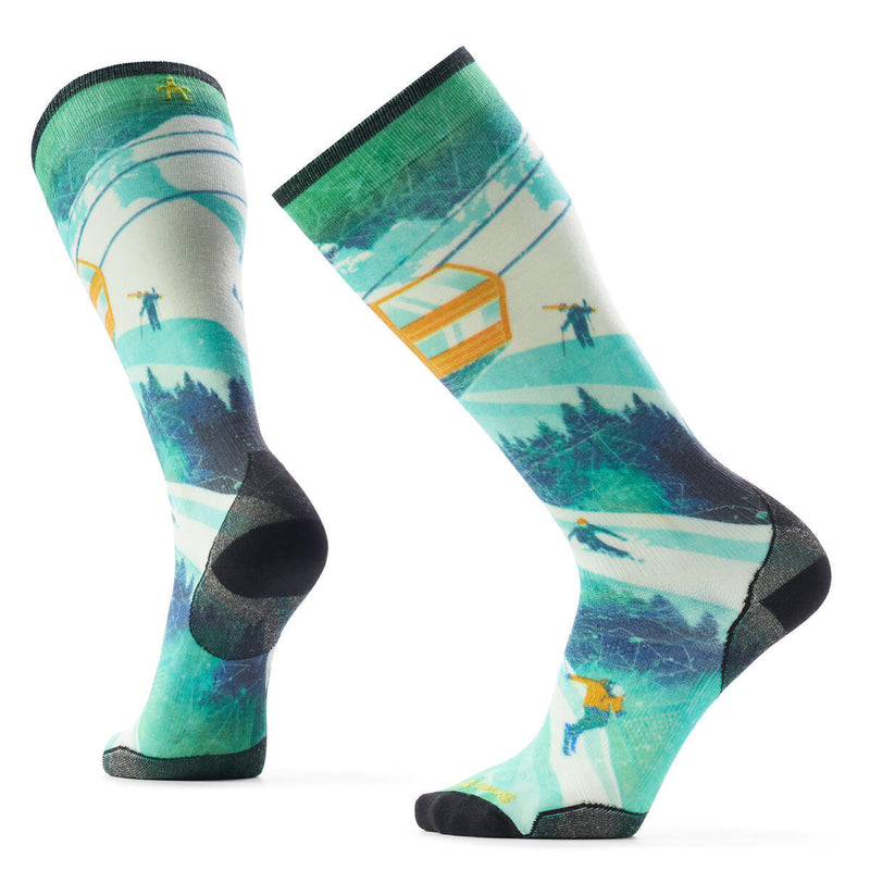 Smartwool Ski Zero Cushion Ski Day Print Over The Calf Socks Sale