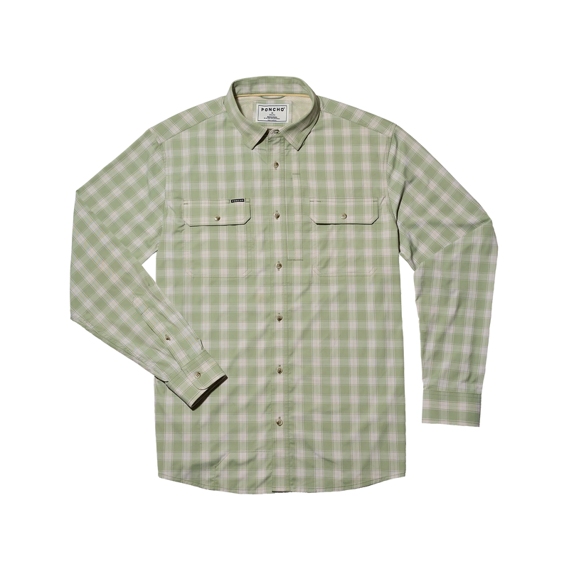 Poncho Men's Long Sleeve Original Shirt The Sapelo