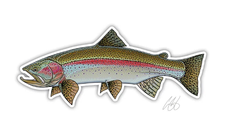 Casey Underwood Rainbow Trout Sticker