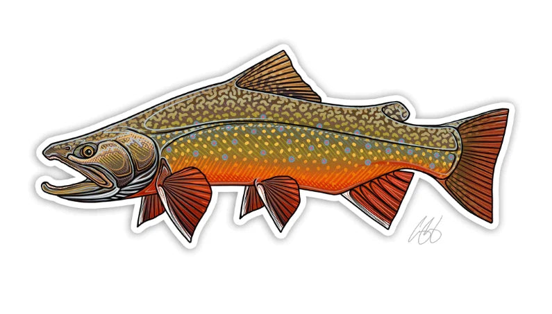 Casey Underwood Brook Trout Sticker